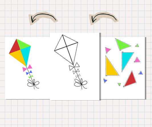 Montessori Cut and Glue Preschool printables-MiniCraftHouses