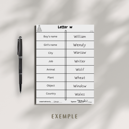 Ultimate A-Z Scattergories Game-MiniCraftHouse