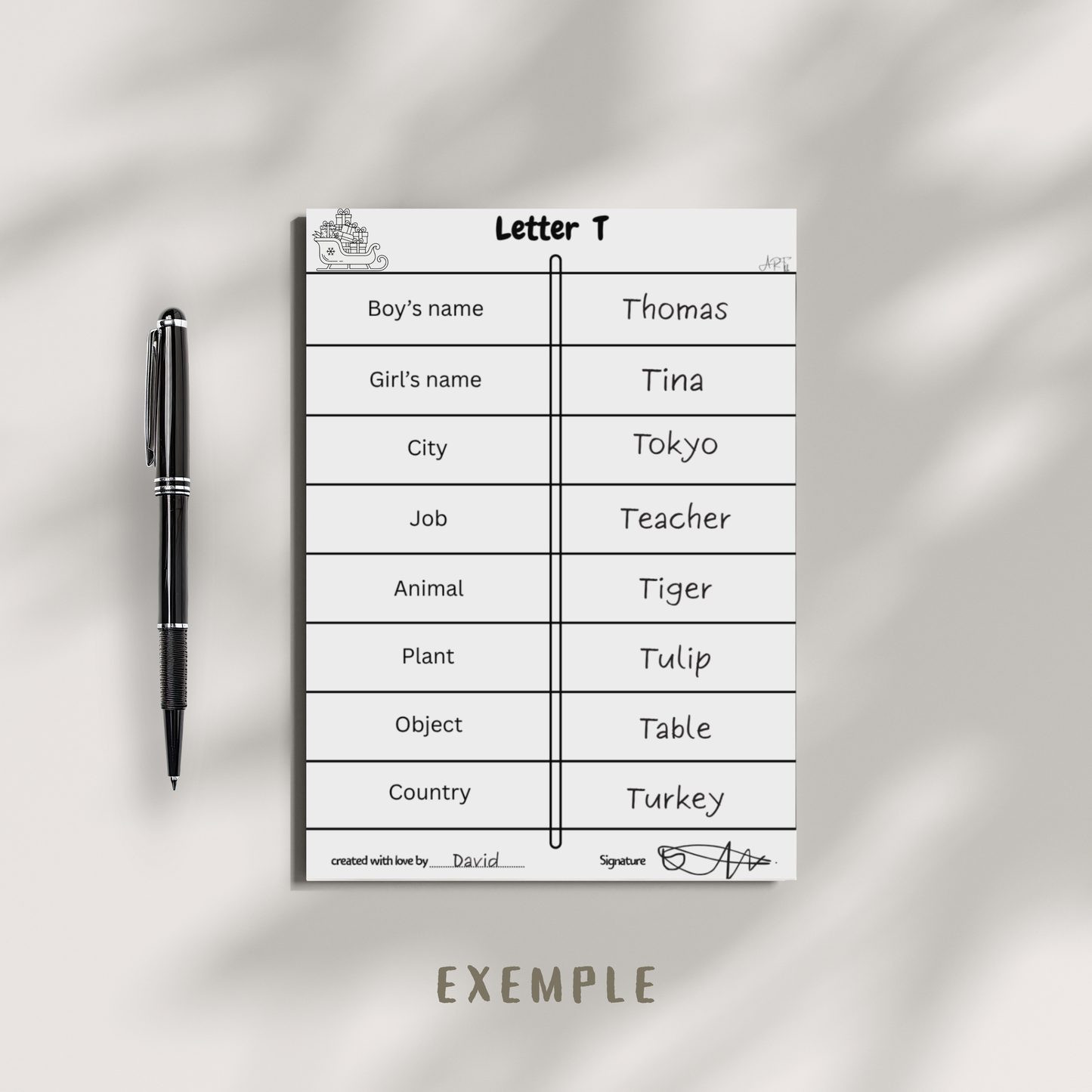 Ultimate A-Z Scattergories Game-MiniCraftHouse