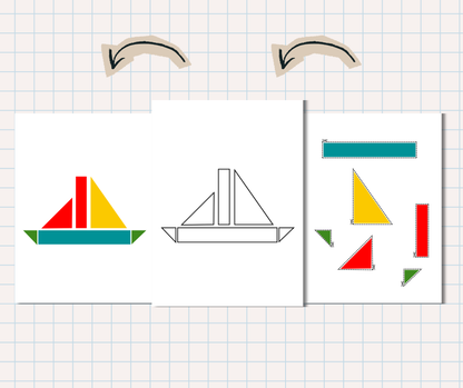 Montessori Cut and Glue Preschool printables-MiniCraftHouses