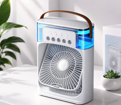 مكيف الهواء المحمول الذكي 3 في 1 (تبريد + ترطيب + إضاءة)
