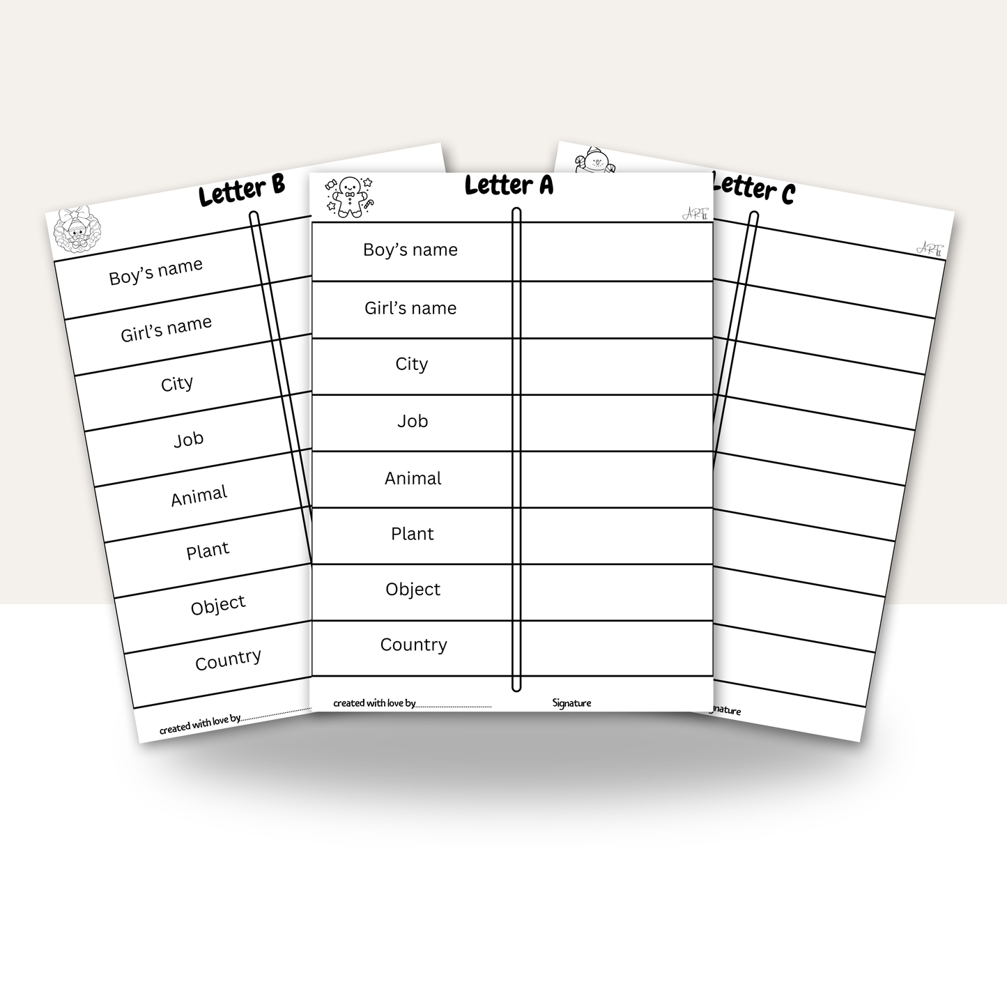 Ultimate A-Z Scattergories Game-MiniCraftHouse