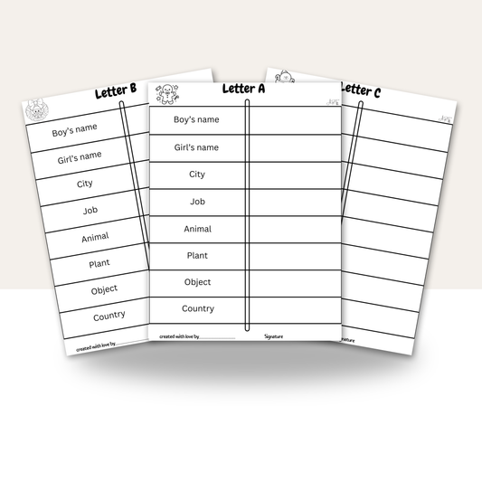 Ultimate A-Z Scattergories Game-MiniCraftHouse