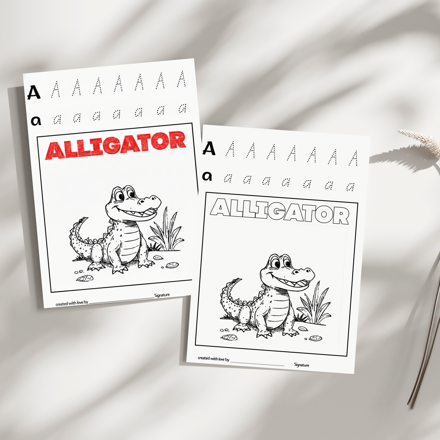 Baby’s First ABC Safari Coloring Book-MiniCraftHouse